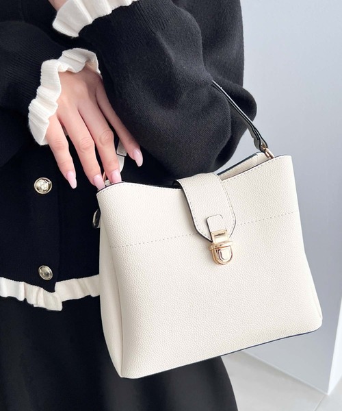 セール】スクエアワンハンドルショルダーバッグ（ハンドバッグ