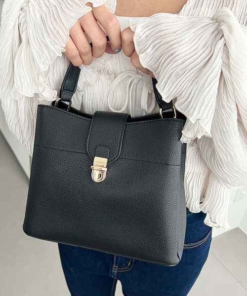 セール】スクエアワンハンドルショルダーバッグ（ハンドバッグ