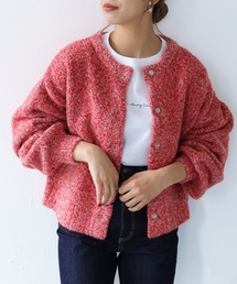 HER CLOSET | 【shemoshelly】WEB限定アルパカMIXヤーンボリューム袖2WAYカーディガン 新色追加(カーディガン/ボレロ)