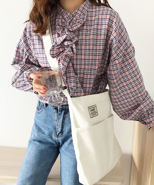 florist（フローリスト）の「【A4対応】【2WAY】シンプルキャンバストートバッグ（トートバッグ・レディース・ホワイト/ブラック/オフホワイト・FREE）」の12枚目の写真