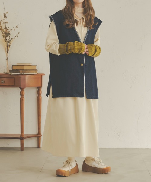 Ambre Neige(アンブルネージュ)の「【ユニセックス】デニムベスト/WEB/EC限定商品(ベスト・レディース・インディゴブルー/アイボリー・MEDIUM/LARGE)」の17枚目の写真