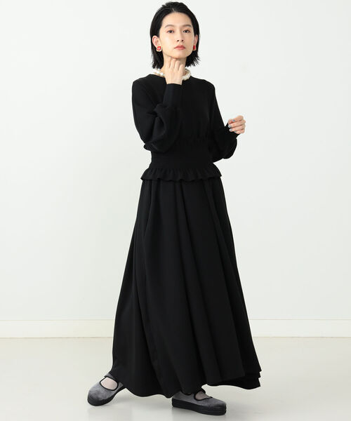 「CAROLINA GLASER」 半袖ブラウス「Ayaコラボ」 - ブラック レディース CAROLINA GLASER 「CAROLINA GLASER」 半袖ブラウス「Ayaコラボ