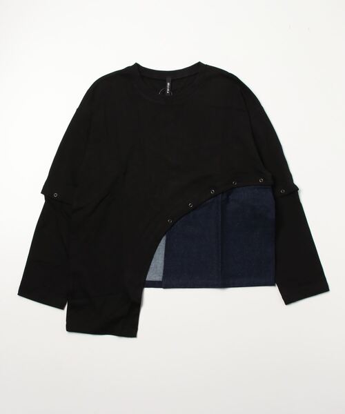 AULA AILA（アウラアイラ）の「AULA AILA/アウラアイラ/別注２wayスリーブプルオーバー（Tシャツ/カットソー・レディース・ホワイト/ブラック・00）」の20枚目の写真