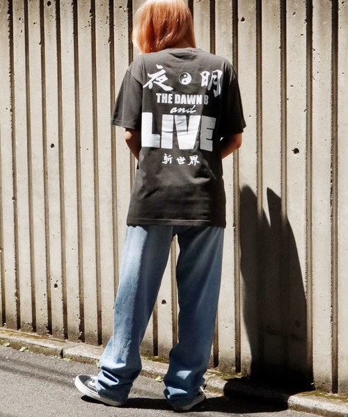NEW YOAKE POST(ニューヨアケポスト)の「NEW YOAKE POST/ニューヨアケポスト 暮らしの覚醒 半袖Tシャツ(Tシャツ/カットソー・メンズ・ホワイト/ブラック・M/L/XL/XXL)」の7枚目の写真