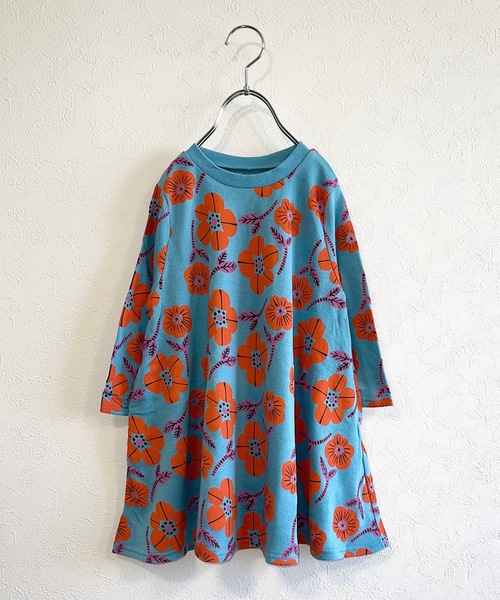 HOGAN RANCH WEAR（ホーガンランチウエア）の「キャンディーペーパーナガソデワンピース（90～140cm）（ワンピース・キッズ・ライトブルー/レッド/ピンク/ブルー/グリーン/チャコール・90/100/110/120/130/140）」の4枚目の写真