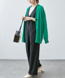 PUAL CE CIN | ≪セットアップ対応≫深Vネックオールインワンサロペット(サロペット/オーバーオール)