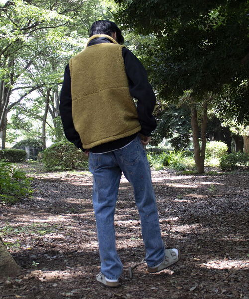 Franklin Climbing（フランクリンクライミング）の「【Franklin Climbing/フランクリンクライミング】シープボアベスト（ベスト・メンズ・ブラック/マスタード/アイボリー/オレンジ・S/M/L）」の9枚目の写真