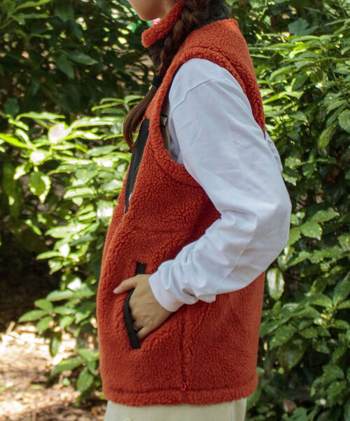 Franklin Climbing（フランクリンクライミング）の「【Franklin Climbing/フランクリンクライミング】シープボアベスト（ベスト・メンズ・ブラック/マスタード/アイボリー/オレンジ・S/M/L）」の14枚目の写真