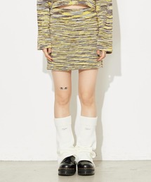 X-girl | MELANGE KNIT MINI SKIRT(スカート)