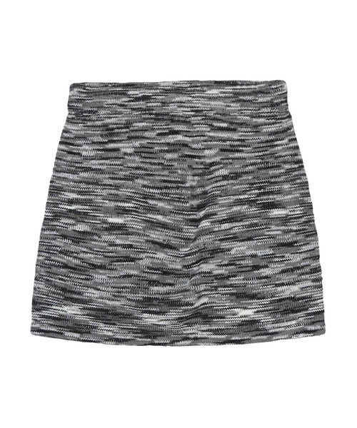 X-girl(エックスガール)の「MELANGE KNIT MINI SKIRT(スカート・レディース・ブラック/イエロー/グリーン・ONE SIZE)」の4枚目の写真