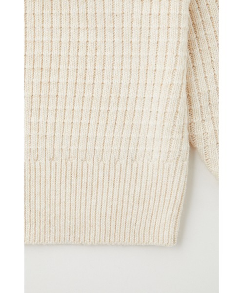 戸賀ニット　オフホワイト　Ｌ X-girl（エックスガール）の「XG LOGO LINE KNIT トップス