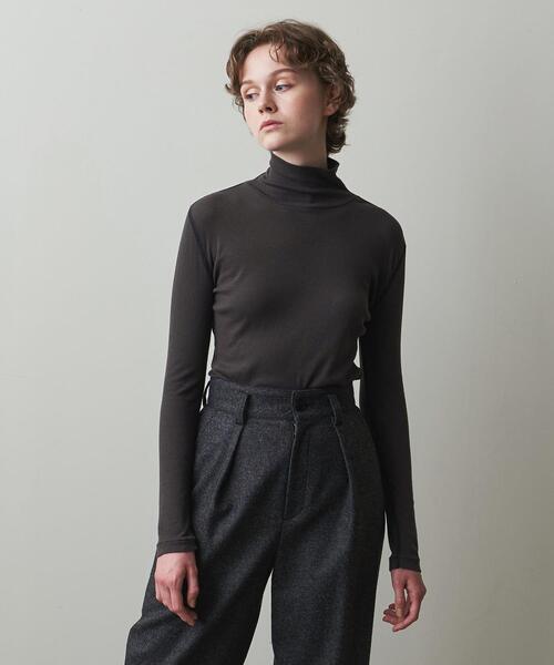 Steven Alan（スティーブンアラン）の「＜Steven Alan＞COTTON SILK RIB LONG SLEEVE PULLOVER/カットソー（Tシャツ/カットソー・レディース・ライトブルー/レッド/オフホワイト/ダークグレー・FREE）」の3枚目の写真