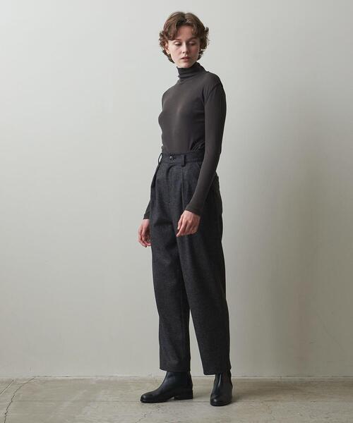 Steven Alan（スティーブンアラン）の「＜Steven Alan＞COTTON SILK RIB LONG SLEEVE PULLOVER/カットソー（Tシャツ/カットソー・レディース・ライトブルー/レッド/オフホワイト/ダークグレー・FREE）」の7枚目の写真