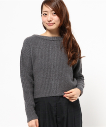 【WHO'S WHO gallery】後ロZIPハイネックプルオーバー