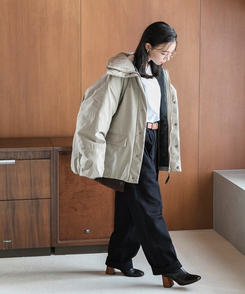 Dita Muaj.（ディータムアージュ）の「Muaj.ハイウエスト カジュアルチノパンツ（チノパンツ・レディース・ブラック/ベージュ/ネイビー・M/L）」の5枚目の写真