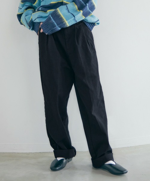 Dita Muaj.（ディータムアージュ）の「Muaj.ハイウエスト カジュアルチノパンツ（チノパンツ・レディース・ブラック/ベージュ/ネイビー・M/L）」の7枚目の写真