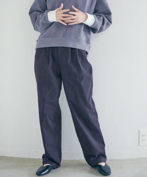 Dita Muaj.（ディータムアージュ）の「Muaj.ハイウエスト カジュアルチノパンツ（チノパンツ・レディース・ブラック/ベージュ/ネイビー・M/L）」の12枚目の写真