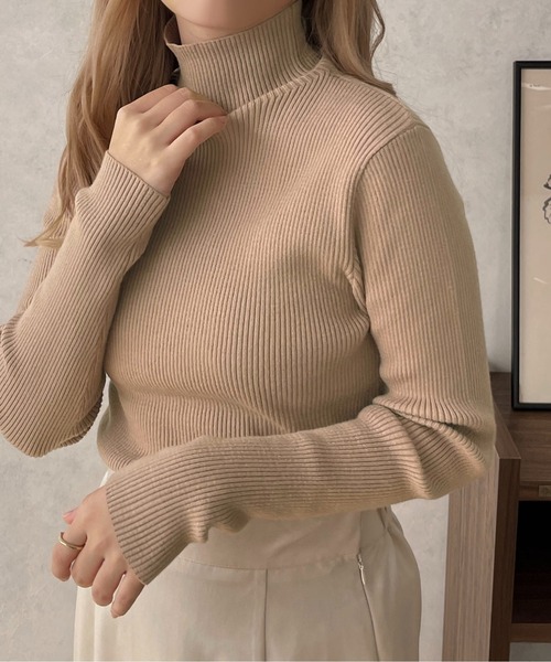 apres jour clair(アプレジュールクレア)の「【apres jour clair】リブニットインナー【ZOZOTOWN限定アイテム】(ニット/セーター・レディース・ベージュ/モカ/アイボリー/オレンジ・フリー/X-LARGE)」の18枚目の写真