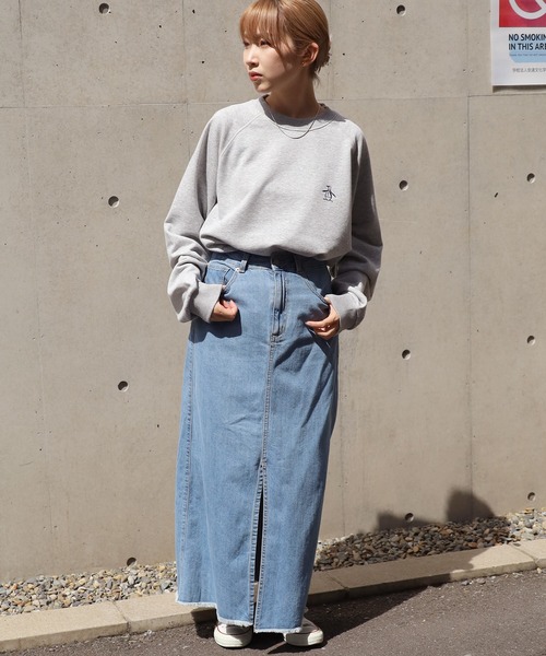 MUNSINGWEAR(マンシングウェア)の「Munsingwear/マンシングウェア Comfort sweat shirt スウェット ワンポイント ロゴ シンプル(スウェット・メンズ・ブラック/グレー/グリーン/ネイビー・M/XL/L)」の12枚目の写真