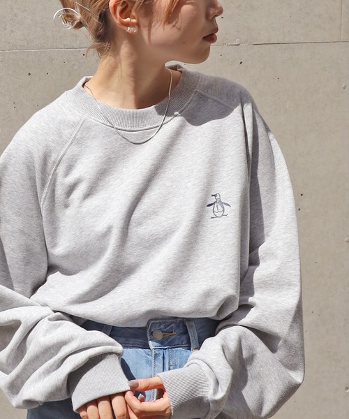MUNSINGWEAR(マンシングウェア)の「Munsingwear/マンシングウェア Comfort sweat shirt スウェット ワンポイント ロゴ シンプル(スウェット・メンズ・ブラック/グレー/グリーン/ネイビー・M/XL/L)」の11枚目の写真