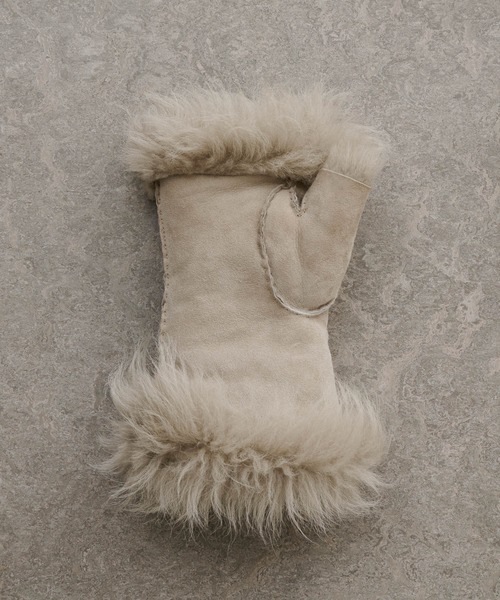 GALA　GLOVES（ガラ　グローブ）の「【GALA GLOVES】ムートンミトングローブ（手袋・レディース・グレー系その他・FREE）」の7枚目の写真