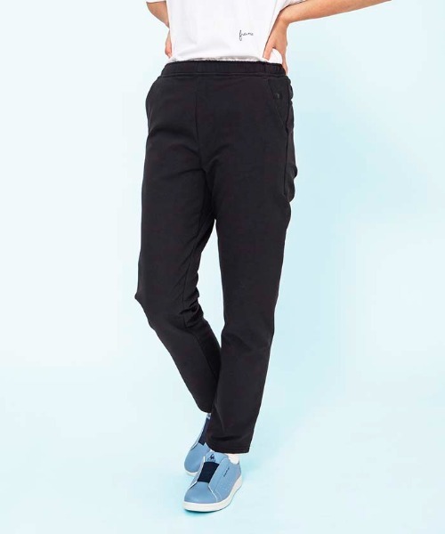 le coq sportif(ルコックスポルティフ)の「ルコック エアスタイリッシュパンツ・ウォーム(9分丈)保温 ストレッチ 裏起毛 ウエストゴム スポーツウエア レディース トレーニングウエア(その他パンツ・レディース・ブラック×ホワイト/ネイビー/ブラック・M/XL/L/S)」の9枚目の写真