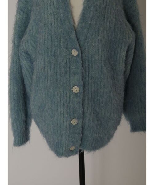 VEQUM(VEQUM)の「【VEQUM】FLUFFY MIX KNIT CARDIGAN(カーディガン/ボレロ・レディース・ベージュ/グレー/ブルー・FREE)」の12枚目の写真