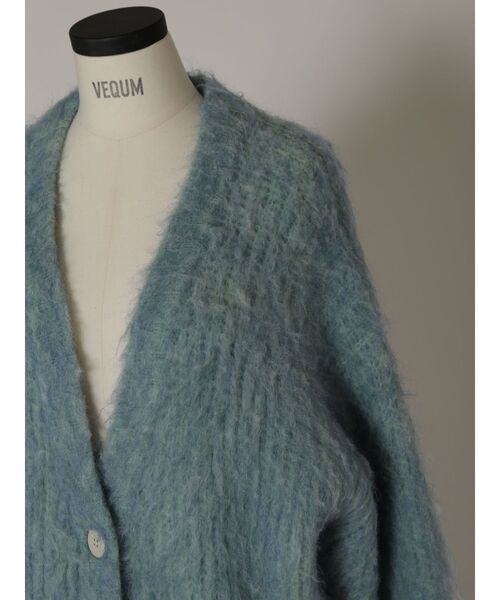 VEQUM(VEQUM)の「【VEQUM】FLUFFY MIX KNIT CARDIGAN(カーディガン/ボレロ・レディース・ベージュ/グレー/ブルー・FREE)」の13枚目の写真