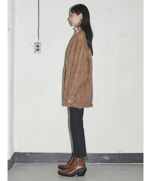 VEQUM(VEQUM)の「【VEQUM】FLUFFY MIX KNIT CARDIGAN(カーディガン/ボレロ・レディース・ベージュ/グレー/ブルー・FREE)」の18枚目の写真