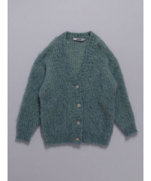 VEQUM(VEQUM)の「【VEQUM】FLUFFY MIX KNIT CARDIGAN(カーディガン/ボレロ・レディース・ベージュ/グレー/ブルー・FREE)」の21枚目の写真