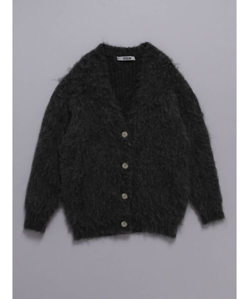 VEQUM(VEQUM)の「【VEQUM】FLUFFY MIX KNIT CARDIGAN(カーディガン/ボレロ・レディース・ベージュ/グレー/ブルー・FREE)」の22枚目の写真