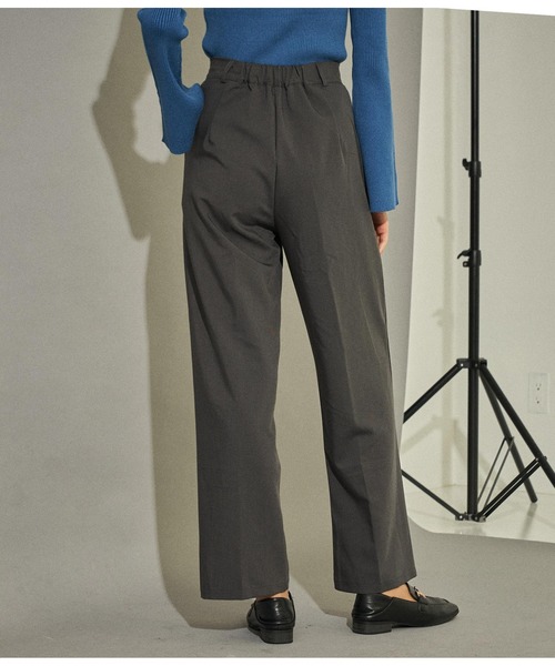 ANAP（アナップ）の「ベーシックルーズスラックスパンツ（スラックス・レディース・ブラック/ベージュ/ブラウン/ダークグレー・S/M）」の10枚目の写真