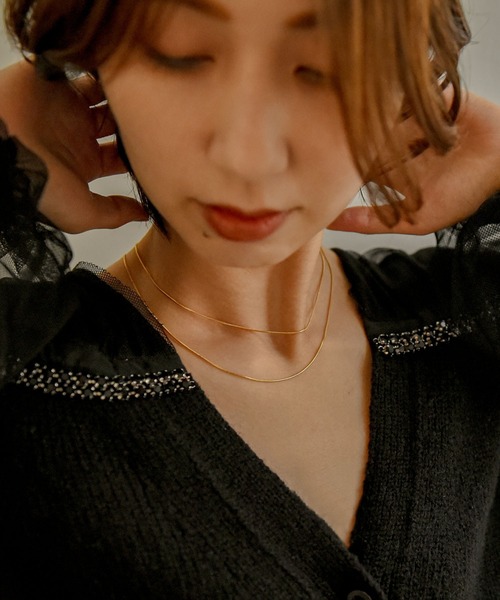 styiro(スタイロ)の「つけっぱなしOK!金属アレルギー対応 サージカルステンレス316Lネックレス(ネックレス・レディース・シルバー/ゴールド・39cm/45cm)」の16枚目の写真