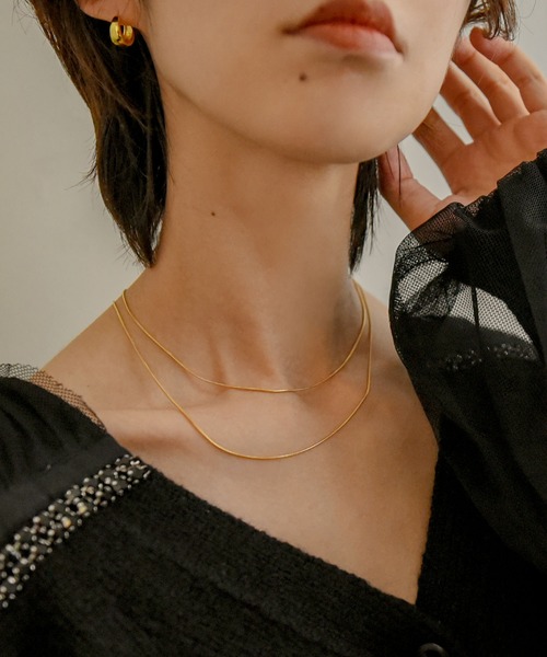 styiro(スタイロ)の「つけっぱなしOK!金属アレルギー対応 サージカルステンレス316Lネックレス(ネックレス・レディース・シルバー/ゴールド・39cm/45cm)」の15枚目の写真