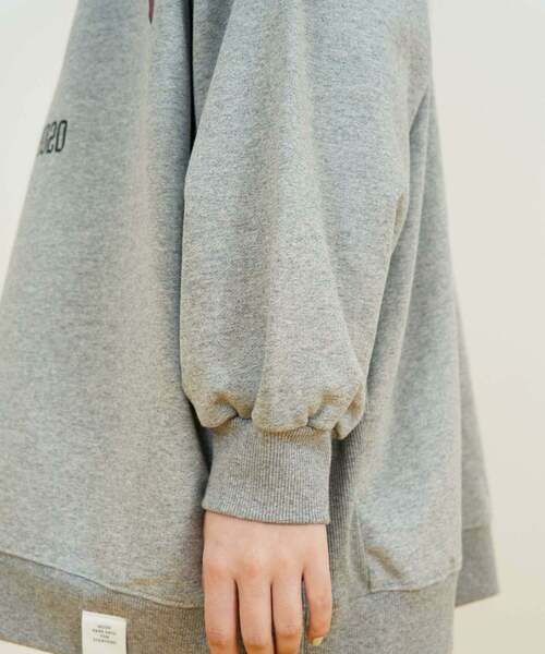 FRAPBOIS（フラボア）の「オーバートレーナー（スウェット・レディース・ブラック/グレー・2/1）」の8枚目の写真