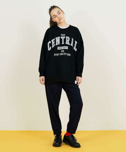 FRAPBOIS（フラボア）の「オーバートレーナー（スウェット・レディース・ブラック/グレー・2/1）」の18枚目の写真