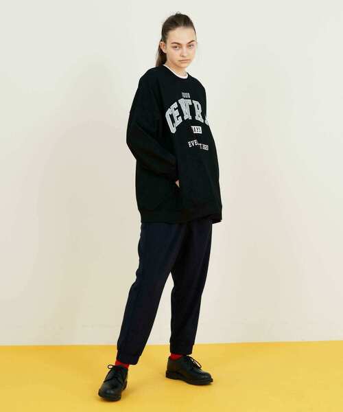 FRAPBOIS（フラボア）の「オーバートレーナー（スウェット・レディース・ブラック/グレー・2/1）」の20枚目の写真