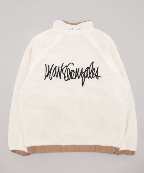 (What it isNt)ART BY MARKGONZALES(ワットイットイズント)の「【 (What it isNt)ART BY MARKGONZALES / (ワットイットイズント) アートバイ マークゴンザレス 】 切り替え リバーシブル スタンドカラー ジャケット(その他アウター・メンズ・オフホワイト/ベージュ/ブラック・L/XL/M)」の4枚目の写真