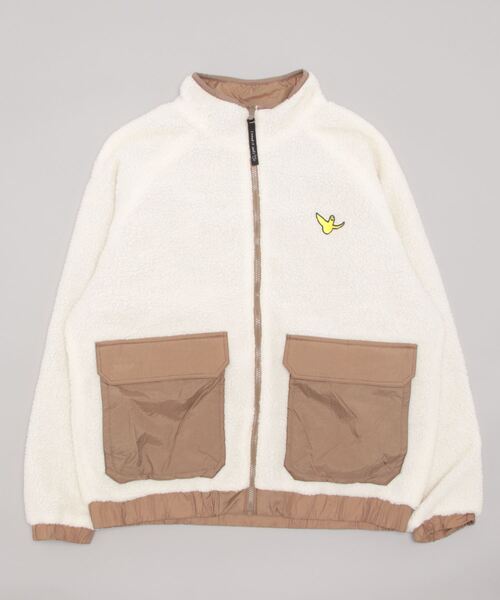 (What it isNt)ART BY MARKGONZALES(ワットイットイズント)の「【 (What it isNt)ART BY MARKGONZALES / (ワットイットイズント) アートバイ マークゴンザレス 】 切り替え リバーシブル スタンドカラー ジャケット(その他アウター・メンズ・オフホワイト/ベージュ/ブラック・L/XL/M)」の11枚目の写真