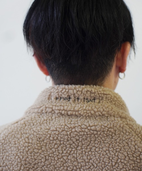 (What it isNt)ART BY MARKGONZALES(ワットイットイズント)の「【 (What it isNt)ART BY MARKGONZALES / (ワットイットイズント) アートバイ マークゴンザレス 】 切り替え リバーシブル スタンドカラー ジャケット(その他アウター・メンズ・オフホワイト/ベージュ/ブラック・L/XL/M)」の16枚目の写真