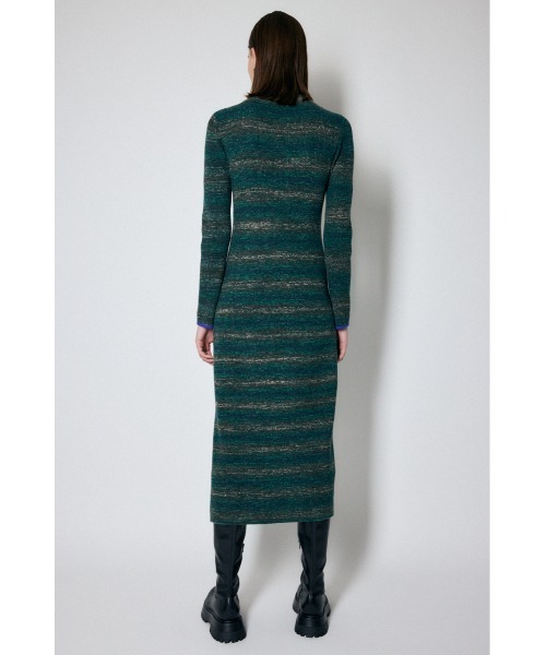 MOUSSY(マウジー)の「MIX COLOR KNIT ドレス(ワンピース・レディース・グリーン/ブラウン・2/1)」の5枚目の写真