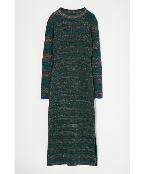 MOUSSY(マウジー)の「MIX COLOR KNIT ドレス(ワンピース・レディース・グリーン/ブラウン・2/1)」の8枚目の写真