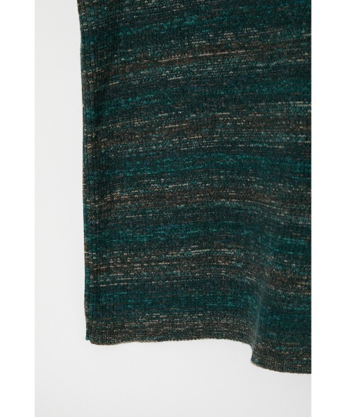 MOUSSY(マウジー)の「MIX COLOR KNIT ドレス(ワンピース・レディース・グリーン/ブラウン・2/1)」の13枚目の写真