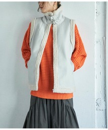 Settimissimo（セッティミッシモ）の「ムートンタッチスリーブレスジャケット（その他アウター）」