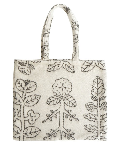 松尾ミユキ（マツオミユキ）の「松尾ミユキ/ジャガード/トートバッグ（トートバッグ・レディース・グレー/ブラウン/グリーン/ベージュ/ブルー/ベージュ系・ONE SIZE）」の5枚目の写真