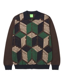 HUF ジップニット HUF（ハフ）の「DIMENSIONS ZIP SWEATER / HUF フルジップセーター