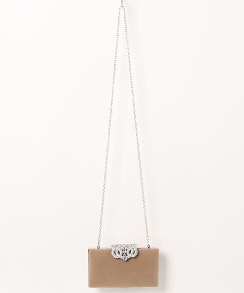 Dorry Doll（ドリードール）の「3wayビジューベロアクラッチ（クラッチバッグ・レディース・グレー/ブラック/モカ・FREE）」の10枚目の写真