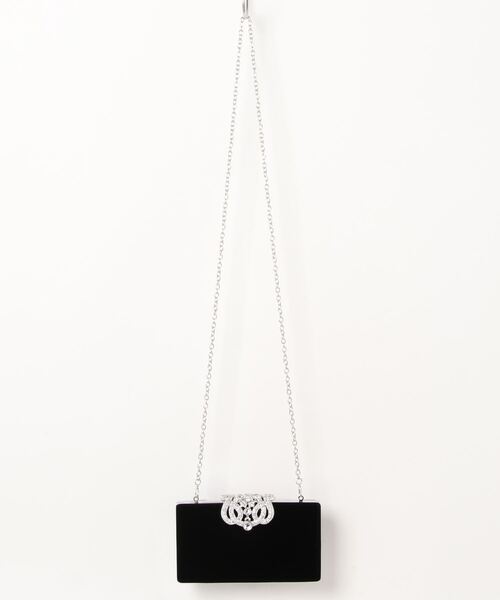 Dorry Doll（ドリードール）の「3wayビジューベロアクラッチ（クラッチバッグ・レディース・グレー/ブラック/モカ・FREE）」の11枚目の写真