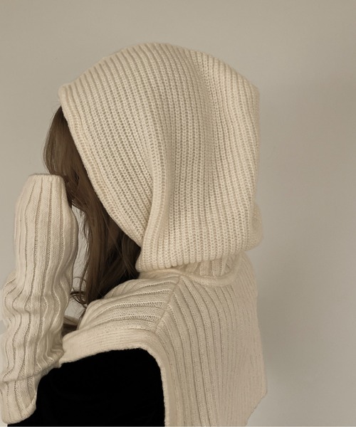 apres jour clair（アプレジュールクレア）の「【apres jour clair】バラクラバ＋アームウォーマー【ZOZOTOWN限定アイテム】（ネックウォーマー/スヌード・レディース・ブラック/アイボリー/ブラウン系その他・ﾌﾘ-）」の16枚目の写真