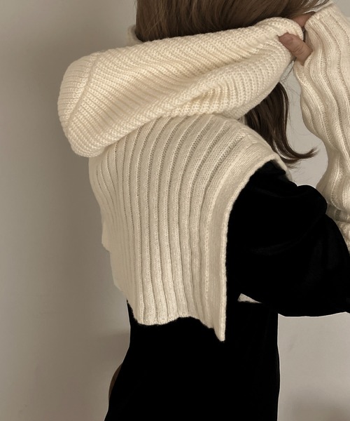 apres jour clair（アプレジュールクレア）の「【apres jour clair】バラクラバ＋アームウォーマー【ZOZOTOWN限定アイテム】（ネックウォーマー/スヌード・レディース・ブラック/アイボリー/ブラウン系その他・ﾌﾘ-）」の7枚目の写真